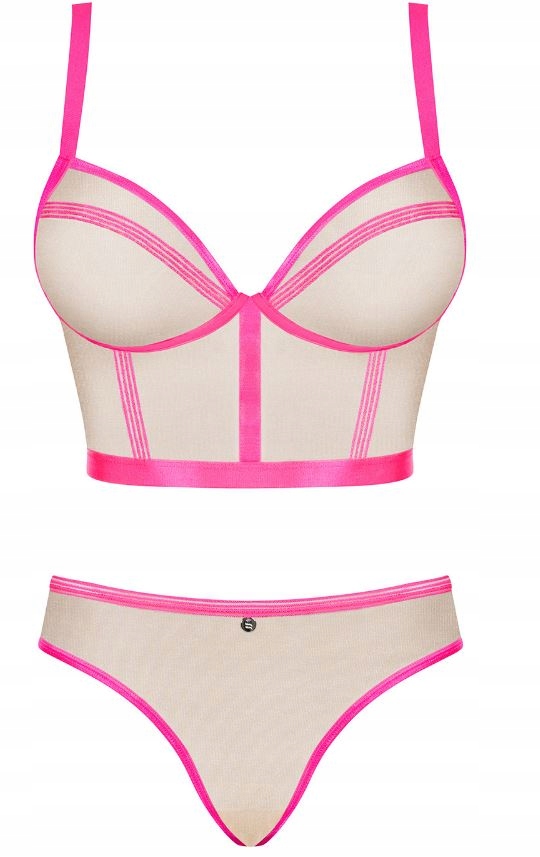OBSESSIVE KOMPLET NUDELIA NEON PINK S/M
