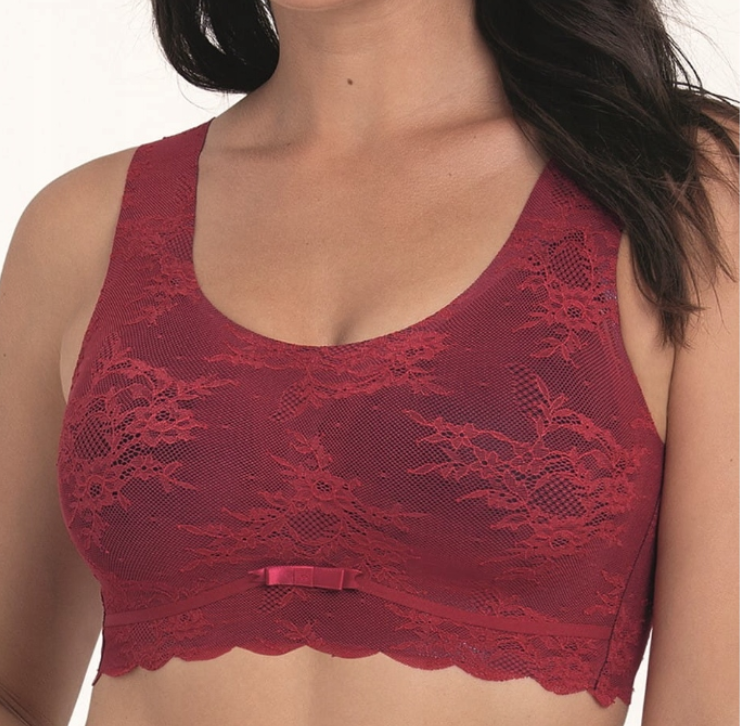 ANITA BIUSTONOSZ BEZSZWOWY BEZ FISZBIN ESSENTIAL LACE 5400 612 RED