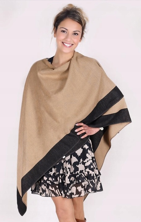 YOCLUB SZAL PONCHO PONCZO DAMSKIE CPO-0003K ONE SIZE