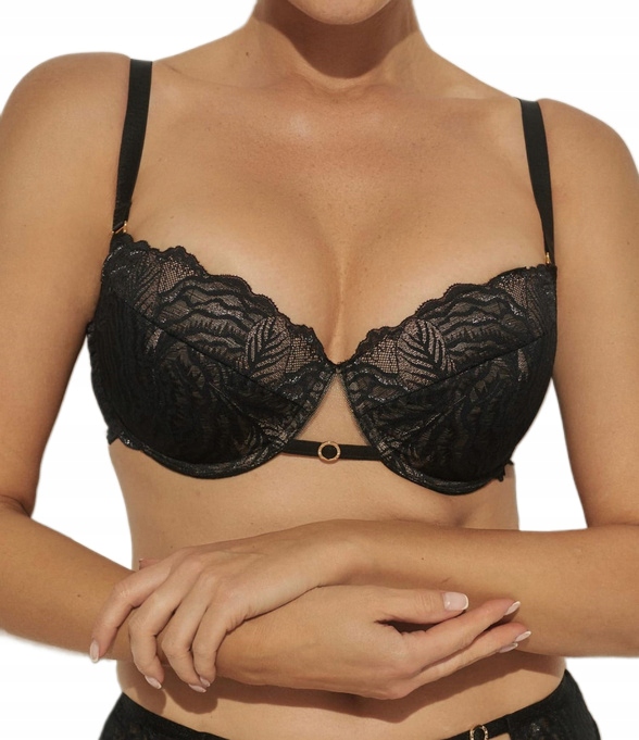 KINGA BIUSTONOSZxPUSH-UP PU-1131 LUNA CZARNY 80E