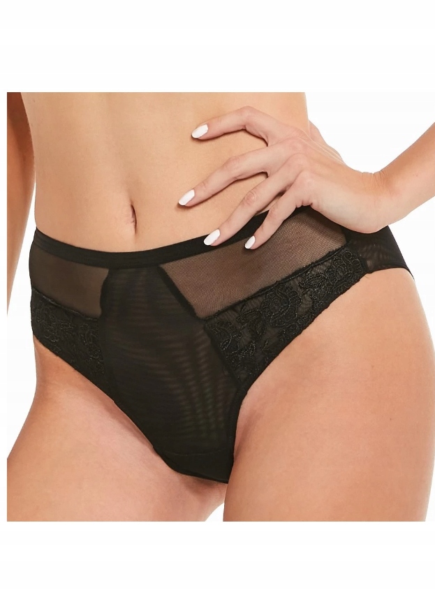 KRISLINE FIGI BLACK BRIEFS CZARNE M 38/40