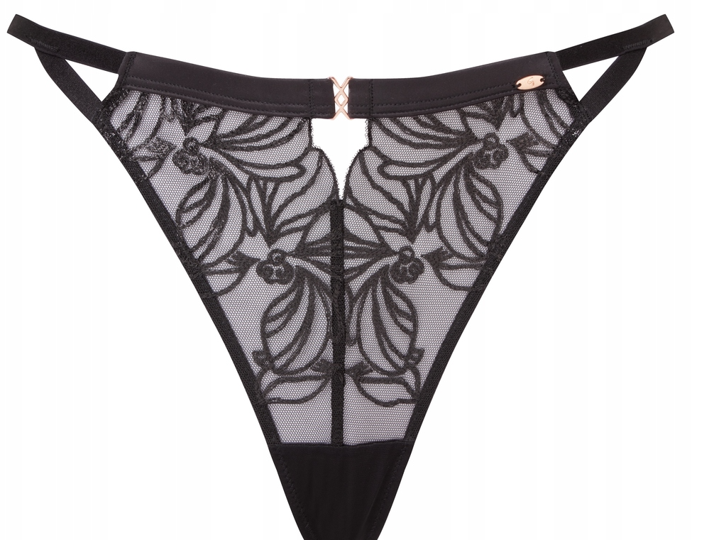 GOSSARD FIGI STRINGI 21306 VIP LAVISH BLACK CZARNY