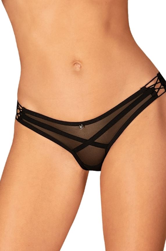 OBSESSIVE FIGI STRINGI ROXELIA CZARNE XL/2XL
