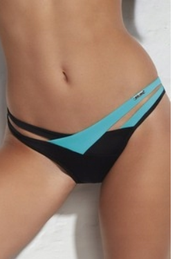 KRISLINE FIGI KĄPIELOWE BRIEFS BIKINI LAGUNA CZARNE TURKUS