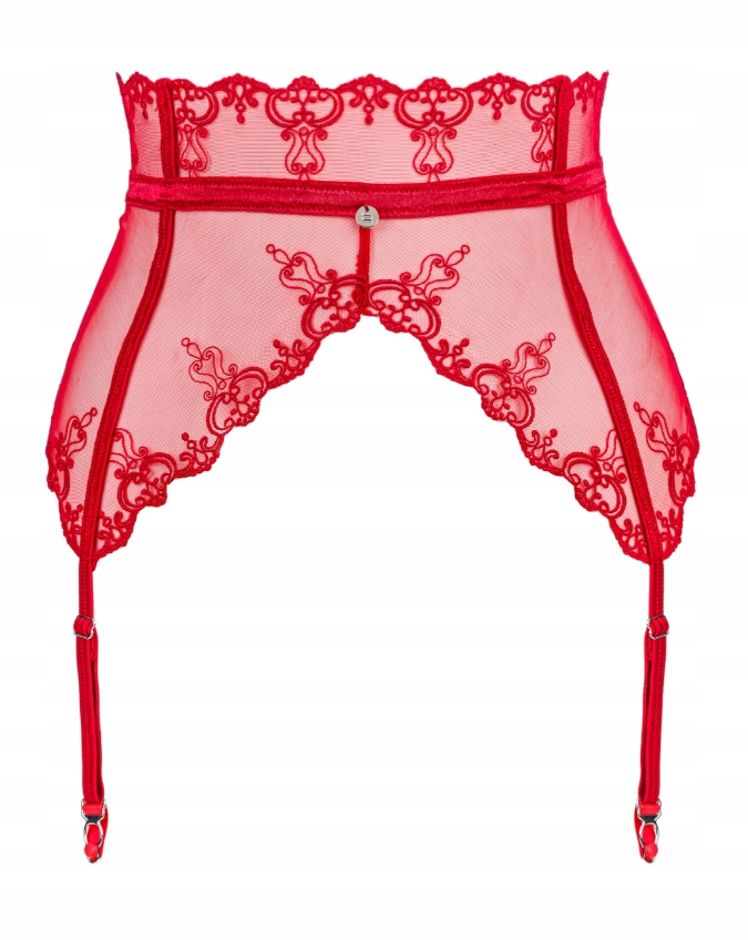 OBSESSIVE PAS DO POŃCZOCH GARTER LONESIA CZEROWNY L/XL