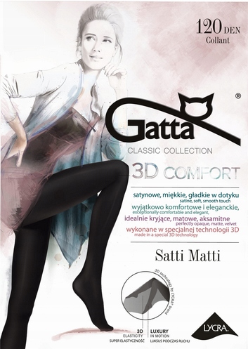 GATTA RAJSTOPY SATTI MATTI CZARNY 120DEN 3/M
