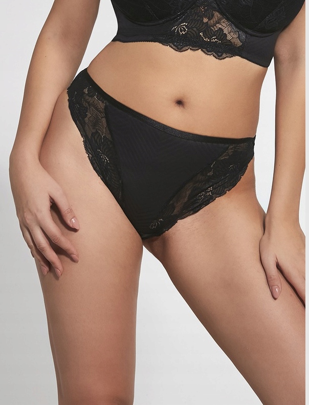 KRISLINE FIGI NICOLE ANTHRACYT BRIEFS CZARNE BLACK S 36/38