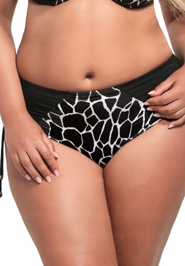KRISLINE FIGI KĄPIELOWE WYSOKIE AMY BRIEFS MIDI CZARNE M 38/40