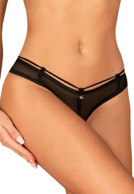 OBSESSIVE FIGI STRINGI OTWARTY KROK ROXELIA CZARNE