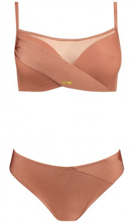 SELF KOSTIUM KĄPIELOWY PUSH UP S1002N FASHION 10 KARMELOWY