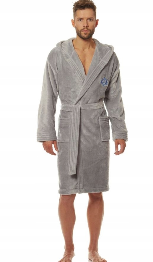 L&L SZLAFROK MĘSKI SZARY 2110 COSTA XXL 44