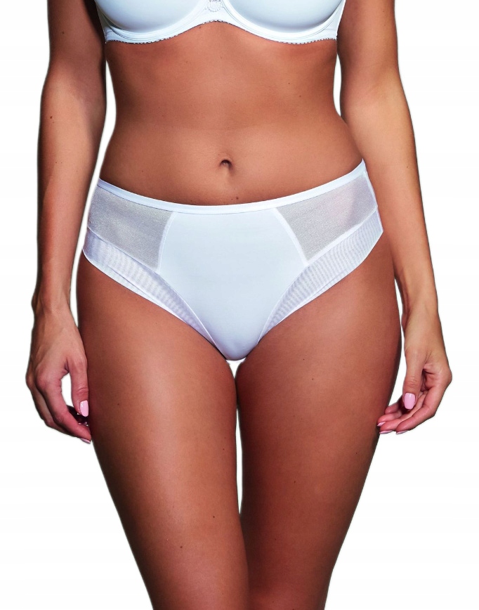 KRISLINE FIGI WYSOKIE FORTUNA COMFORT WHITE BRIEFS BIAŁE M 38/40