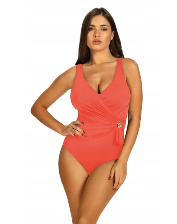 SELF STRÓJ KĄPIELOWY JEDNOCZĘŚCIOWY GLAMOUR 4 ORANGE S1069 POMARAŃCZOWY