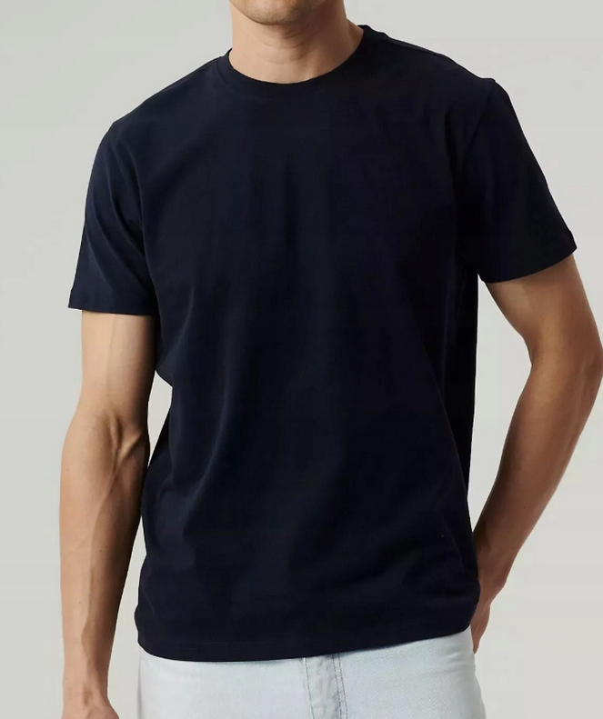 ATLANTIC KOSZULKA MĘSKA KRÓTKI RĘKAW T-SHIRT GRANAT NMT-033