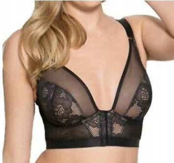 GOSSARD FEMME 18108 SOFT BLACK BIUSTONOSZ ZAPINANY Z PRZODU