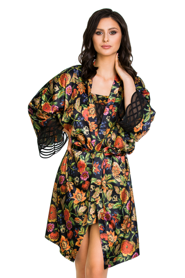 MEDIOLANO PENIUAR KIMONO FLOWER 20002 S/M