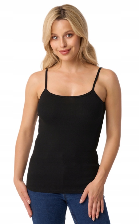 BABELL BLUZKA DAMSKA TOP BAWEŁNIANY CZARNY XL/42