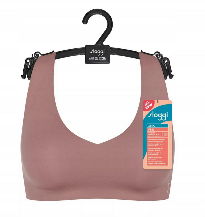 SLOGGI BIUSTONOSZ BEZSZWOWY ZERO FEEL BRALETTE BEZ FISZBIN CACAO