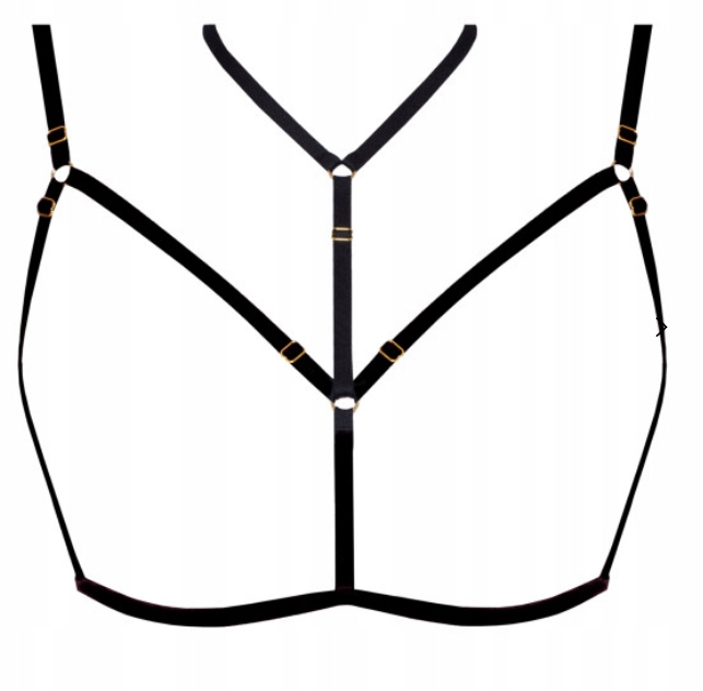SAMANTA STRAPS LARA V100 CZARNE PASKI OZOBNE DO BIUSTONOSZA S / M