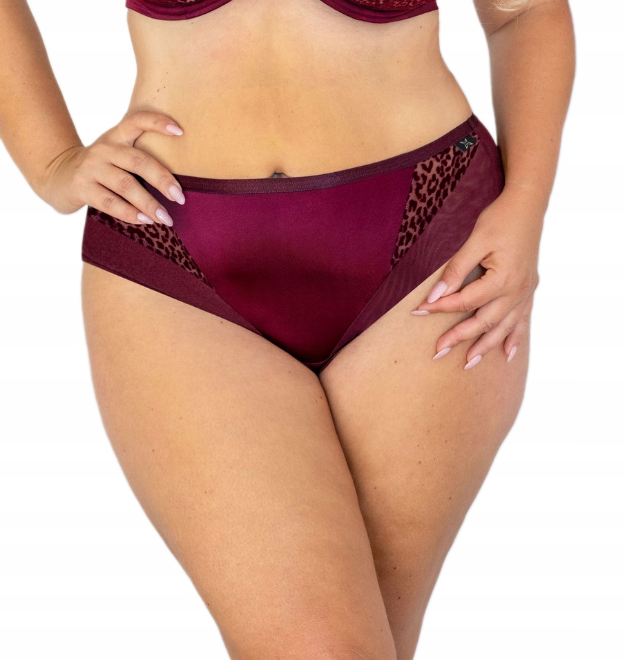 KRISLINE FIGI DAMSKIE BRIEFS WINO MERLOT M/38/40