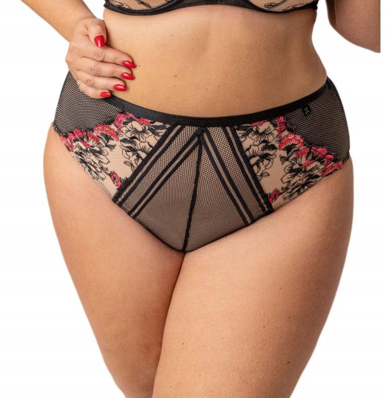KRISLINE FIGI WYSOKIE FLAMENCO BLACK BRIEFS HIGHWAIST