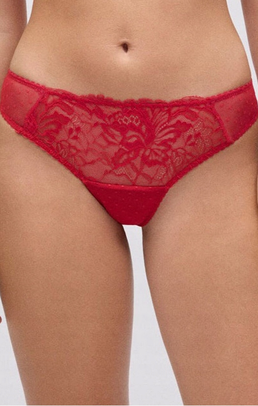 YSABEL MORA FIGI STRINGI DAMSKIE CHRISMAS RED 10797 CZERWONE 40 / L