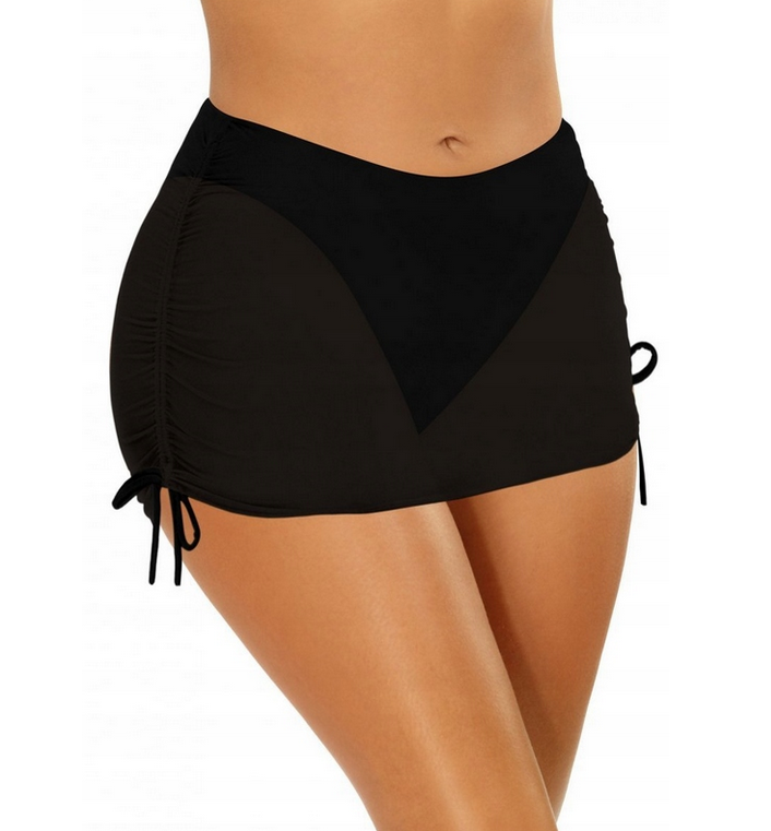 SPÓDNICA PLAŻOWA KĄPIELOWA + FIGI SELF D99 SKIRT 2 CZARNA