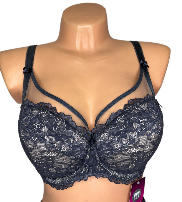 ONE LINGERIE BIUSTONOSZ USZTYWNIANY PUSH-UP ELENA GRAFIT