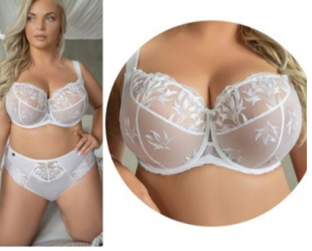 KRISLINE BIUSTONOSZ BRA SOFT CRYSTAL BIAŁY