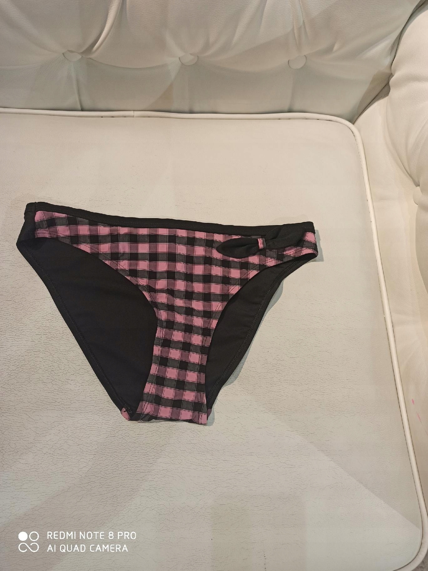 KRISLINE FIGI KĄPIELOWE BIKINI PIN UP CZERNY RÓŻ S 36/38