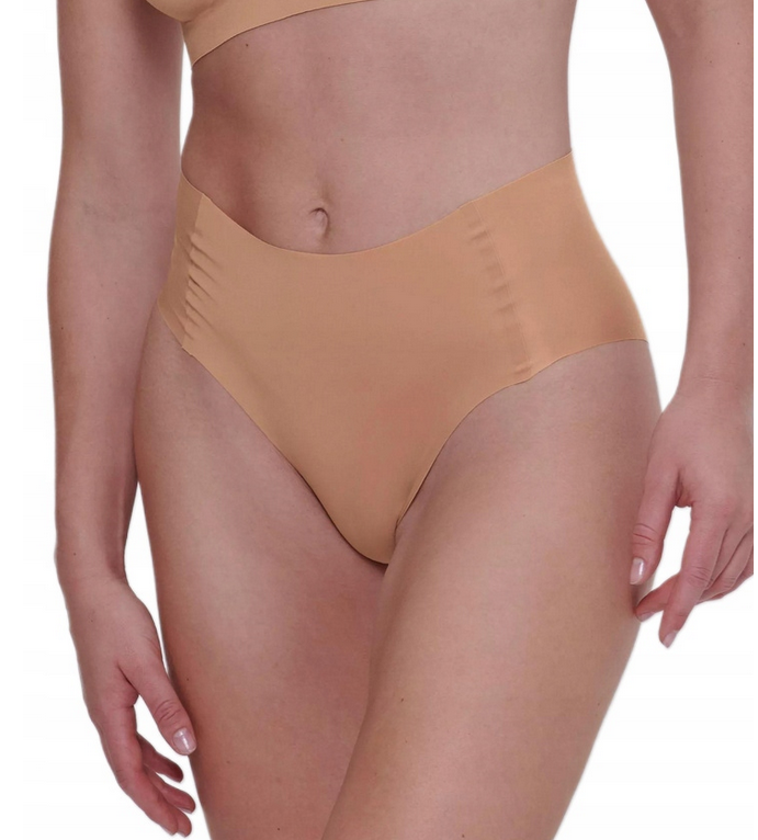 SLOGGI FIGI BEZSZWOWE ZERO FEEL 2.0 HIGH WAIST BEŻ