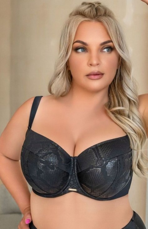 KRISLINE BIUSTONOSZ KĄPIELOWY PORTOFINO CZARNY MIĘKKI/Soft Side Support
