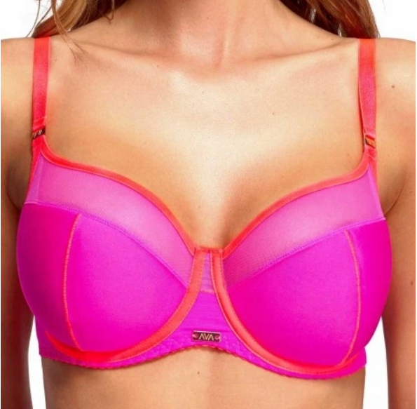 AVA BIUSTONOSZ PÓŁUSZTYWNIANY 2188 GLOWING SEMI SOFT RÓŻOWY NEONOWY