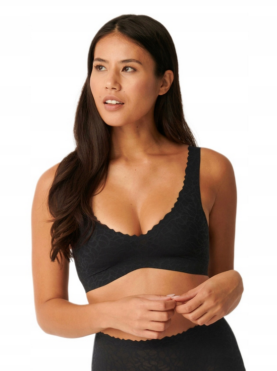 SLOGGI BIUSTONOSZ BEZSZWOWY ZERO FEEL BRALETTE BEZ FISZBIN CZARNY