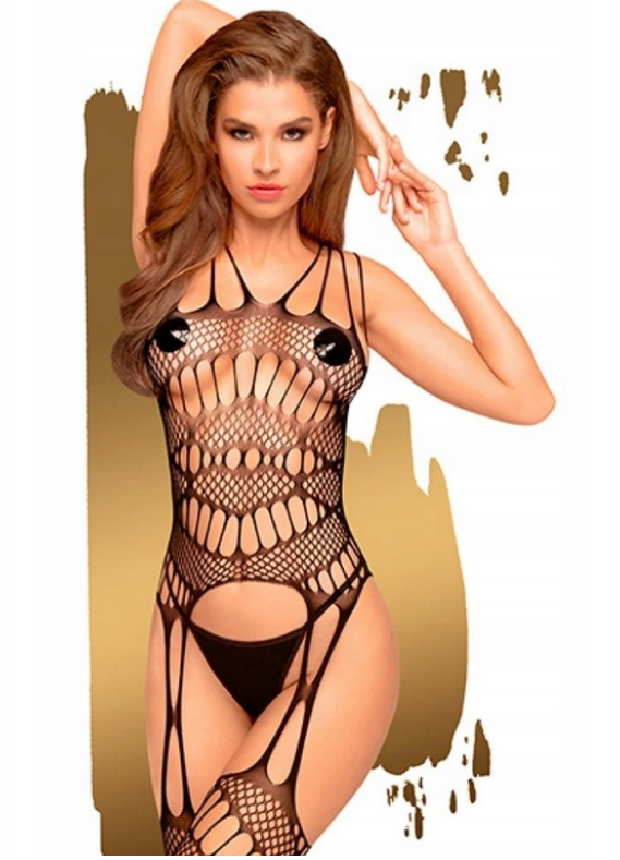 PENTHOUSE CZARNE KORONKOWE BODYSTOCKING FATAL LOOK