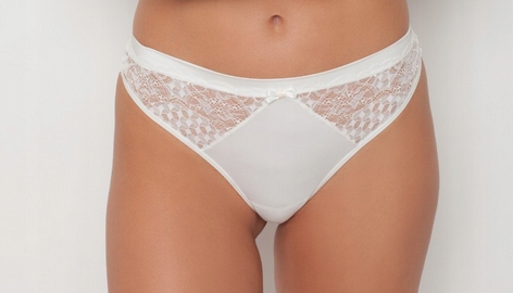 SAMANTA FIGI TANGA ROSALIA M300 KREMOWE XL 42