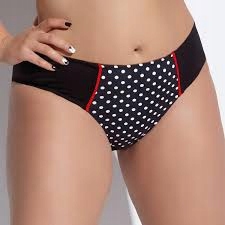 KRISLINE FIGI KĄPIELOWE WYSOKIE BREFS MIDI MADEMOISELLE CZARNE XL 42/44