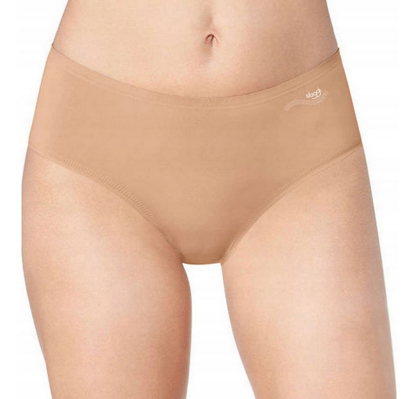 SLOGGI FIGI BEZSZWOWE MIDI INVISIBLY PERFECT FIT BEŻ ZERO ONE