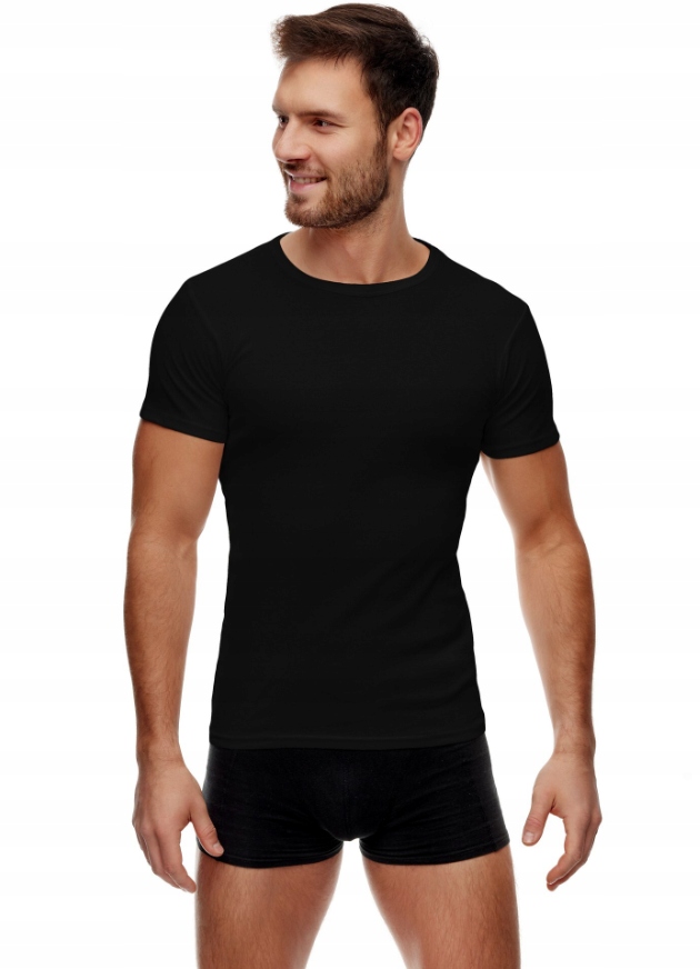 NOVITI PODKOSZULEK T-SHIRT BP005 BAWEŁNA CZARNY 42 / XL