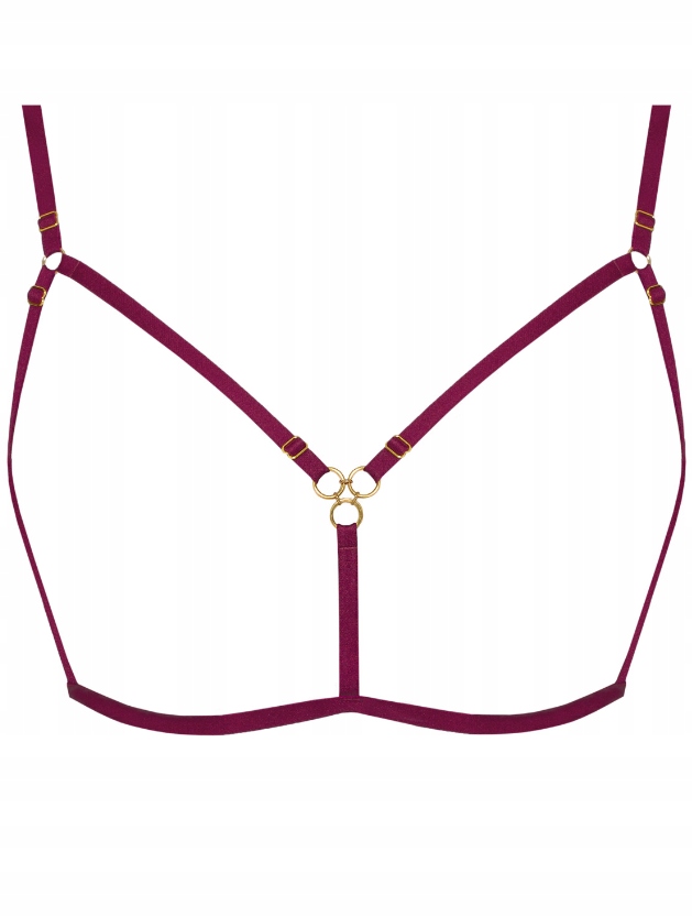SAMANTA STRAPS ADELINA V100 RUBINOWE PASKI OZOBNE DO BIUSTONOSZA S / M