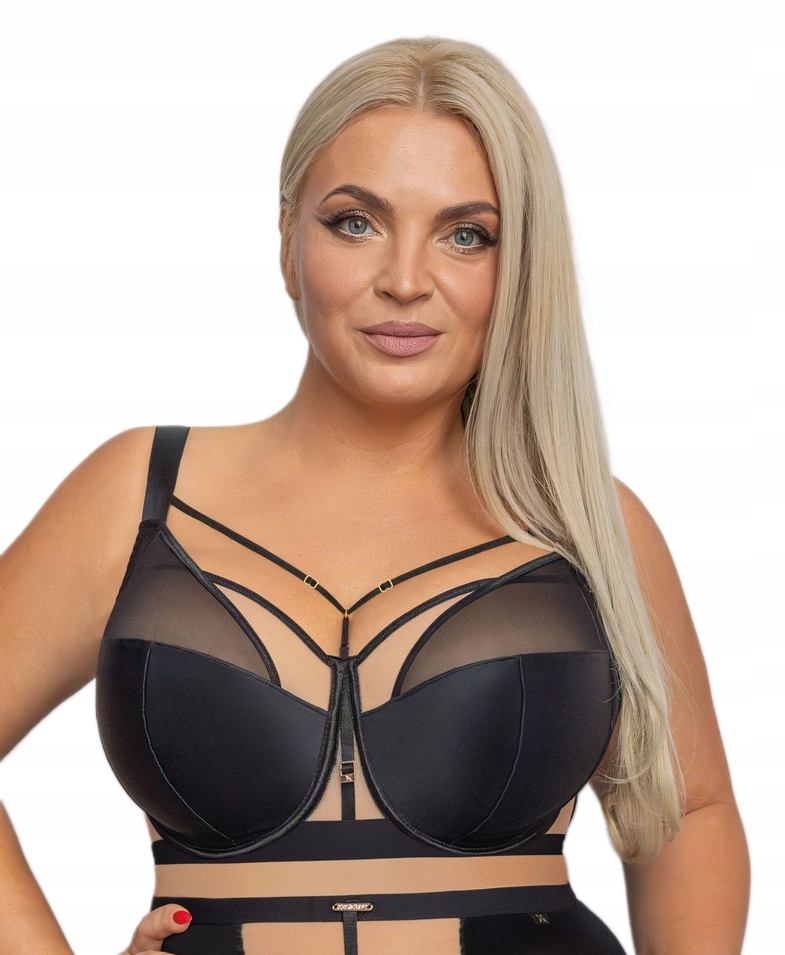KRISLINE BIUSTONOSZ SOFT FULL CUP BLACK SIMPLE 75H