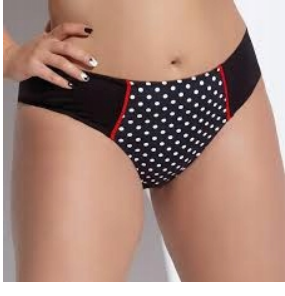 KRISLINE FIGI KĄPIELOWE WYSOKIE BRIEFS MIDI MADEMOISELLE CZARNE