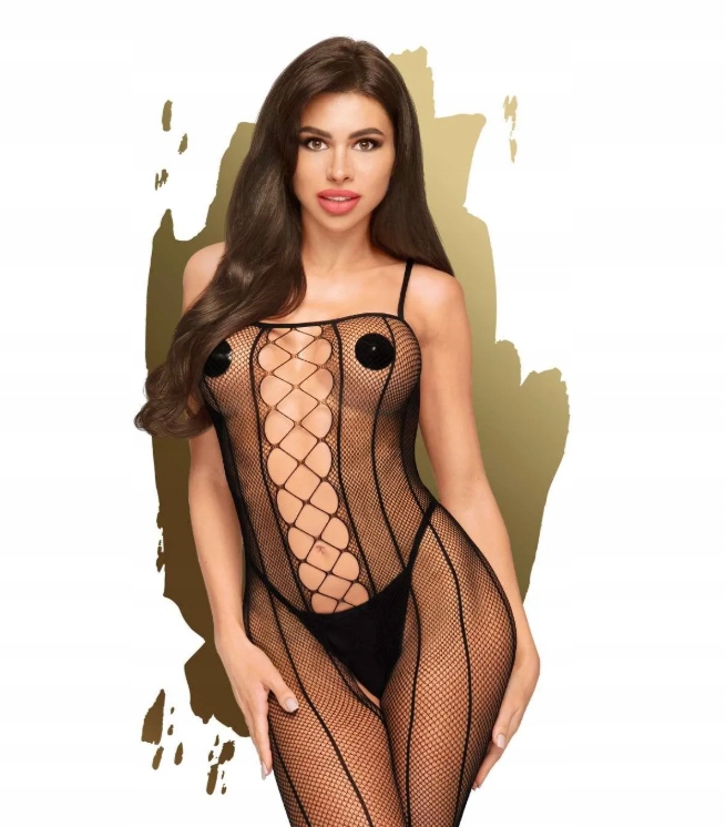 PENTHOUSE CZARNE BODYSTOCKING DROP-DEAD TASTY S / L
