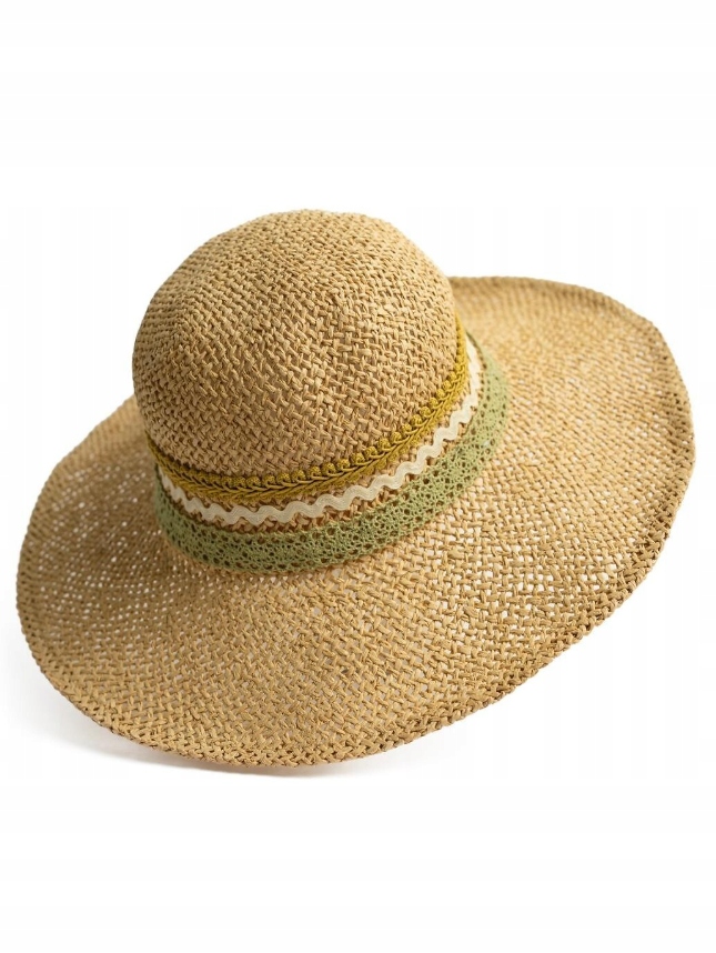 ART OF POLO KAPELUSZ DAMSKI PLAŻOWY CZ24902 LIGHT BEIGE