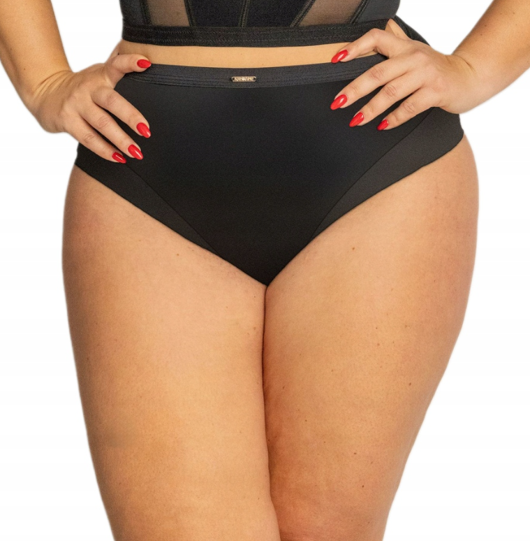 KRISLINE FIGI WYSOKIE SIMPLE BLACK BRIEFS HIGHWAIST