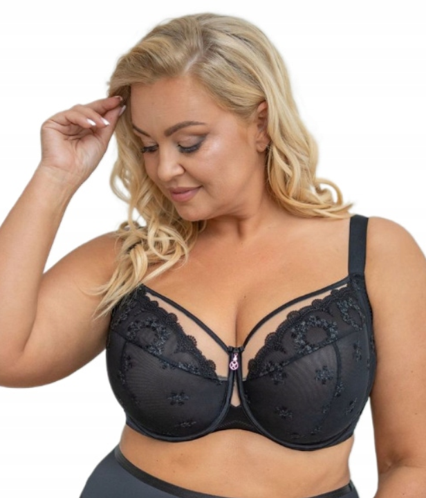 KRISLINE BIUSTONOSZ FORTUNA MIĘKKI SOFT FULLCUP CZARNY