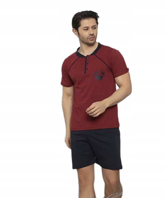 ALEN PIŻAMA MĘSKA BAWEŁNA 50691 BAWEŁNA XL