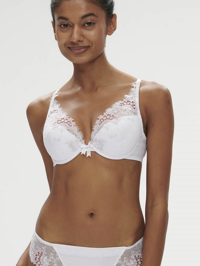 SIMONE PERELE BIUSTONOSZ USZTYWNIANY PUSH UP WISH 12B347 BIAŁY 75E
