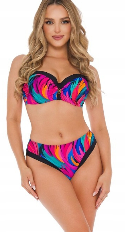 SELF KOSTIUM KĄPIELOWY KOMPLET S730 BARDOT MARMARIS 4 MULTICOLOR 40E/75E L