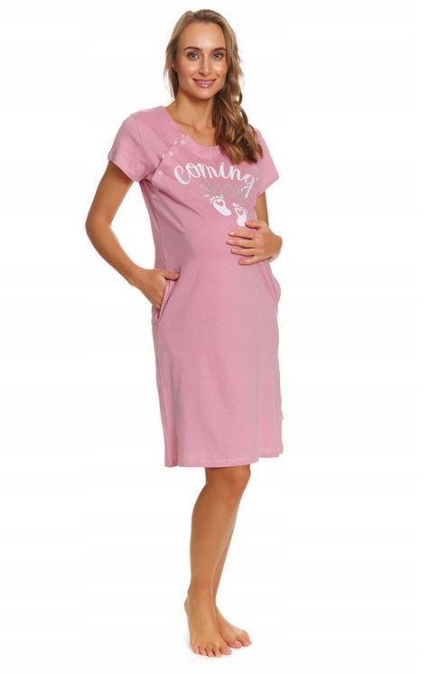 DOCTOR NAP KOSZULA NOCNA DO KARMIENIA TCB 7459 BLUSH ROSE